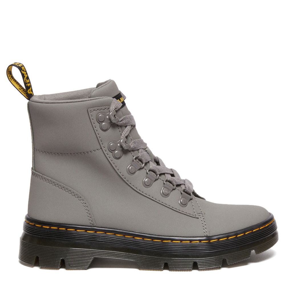 WHITE DR.MARTENS Womens Combs Nylon Combat Boot