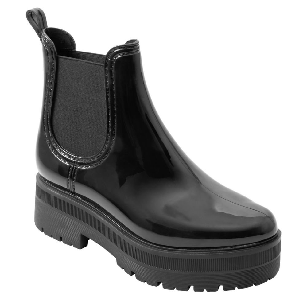 WOMENS CHUNKY RAIN BOOT BLACK