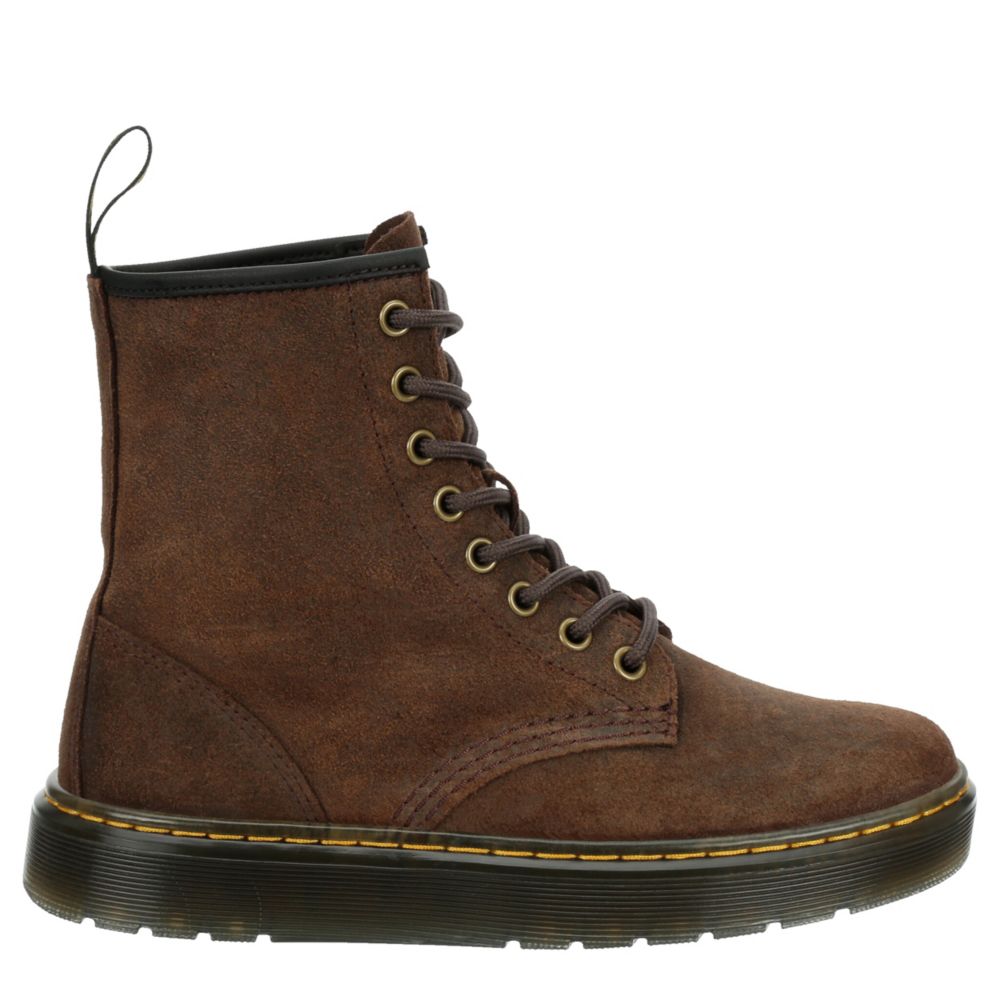 Womens brown dr outlet marten boots