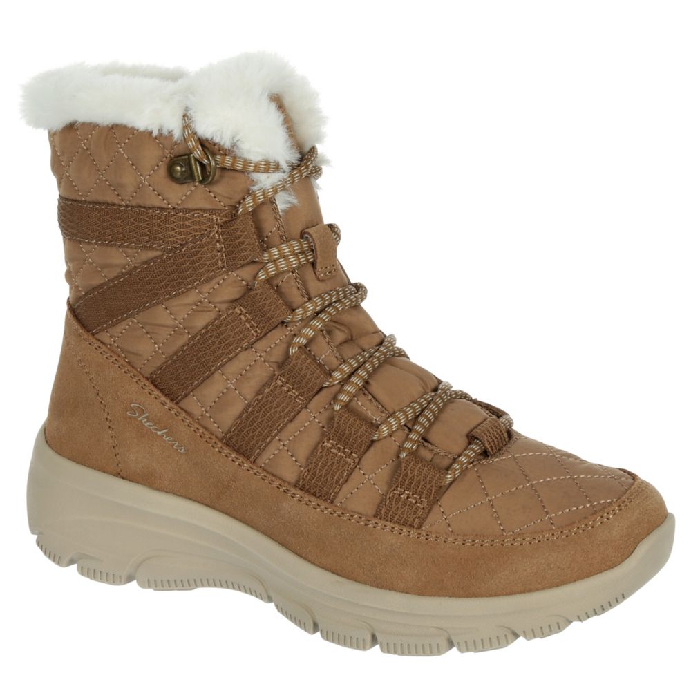 Brown Skechers Womens Easy Going Lace Up Boot | Boots | Rack Room Shoes