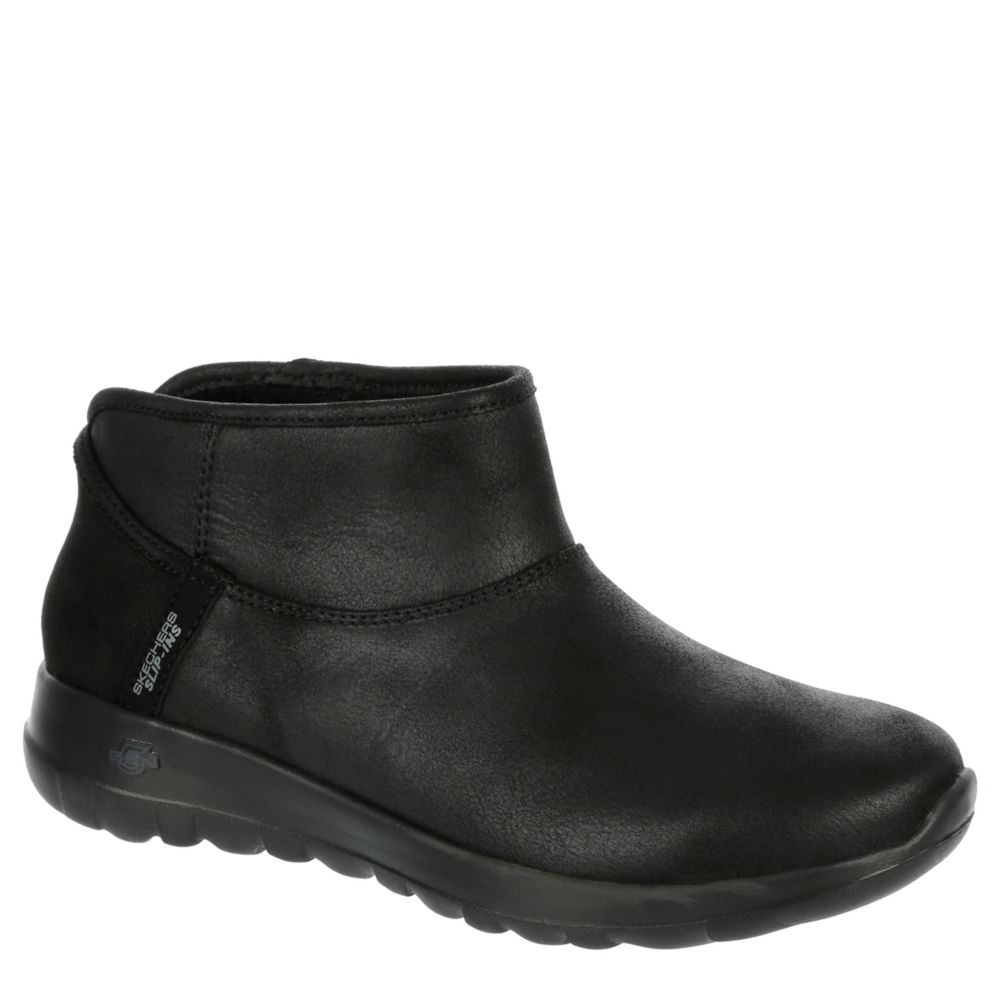 Skechers black store boots womens