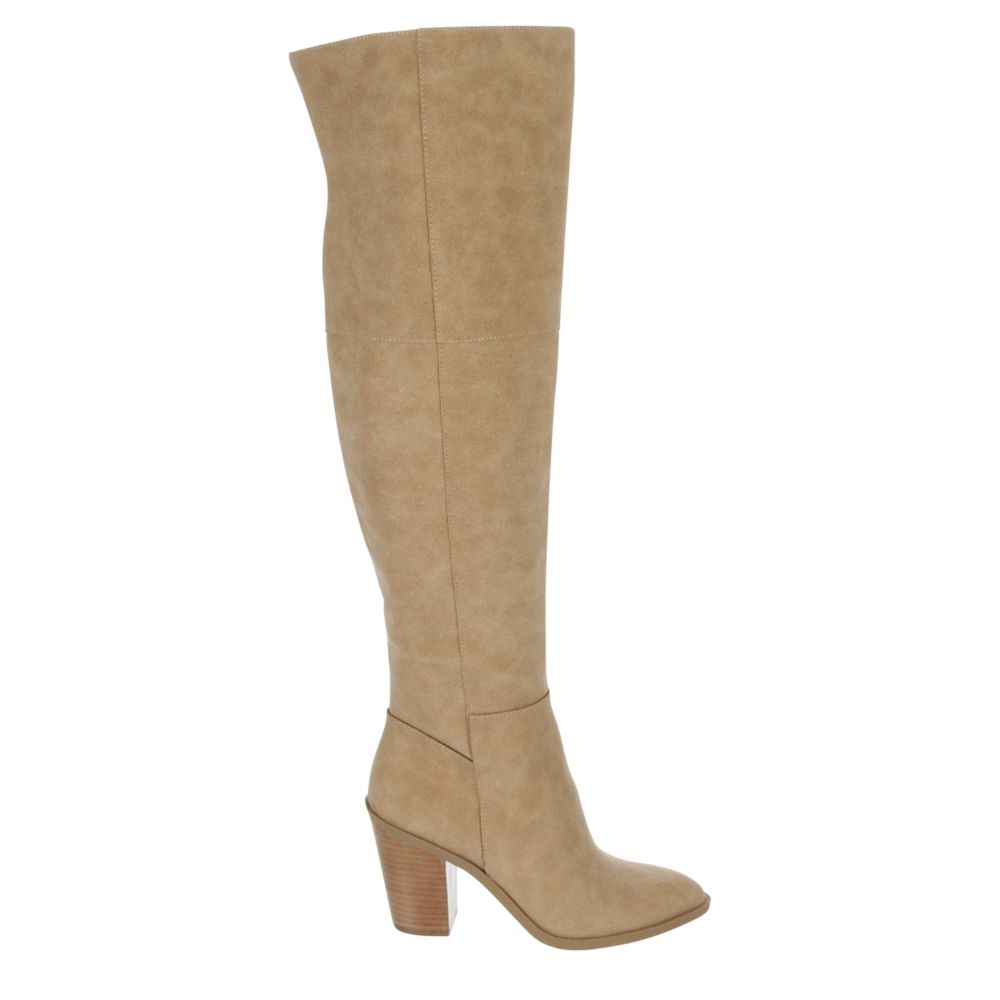 Tan knee high boots cheap wide calf