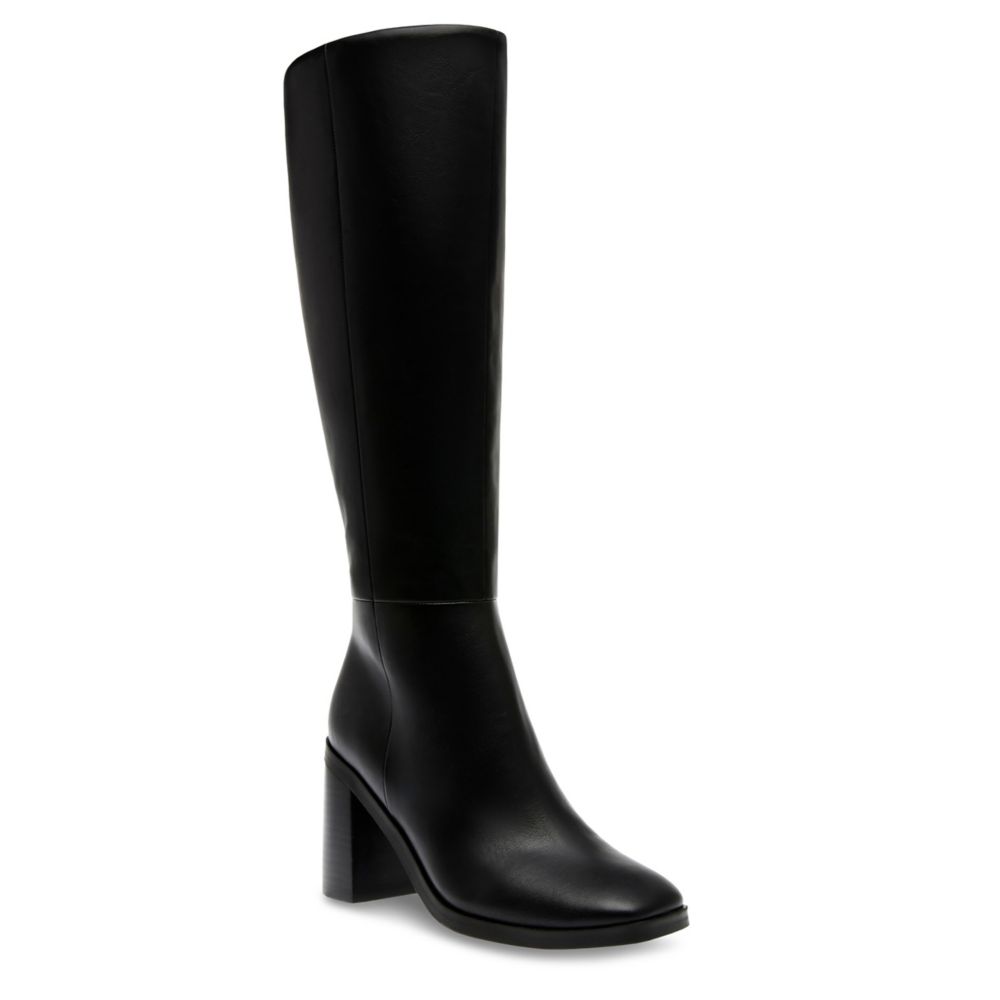 Womens wide calf hot sale high heel boots