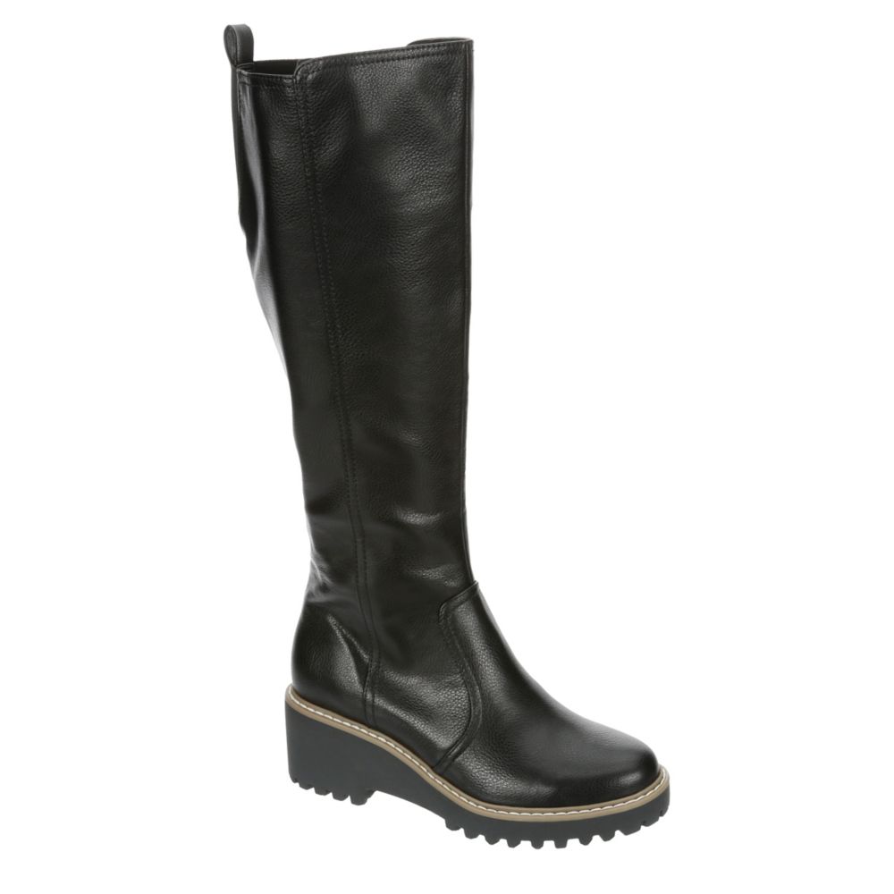 WOMENS RHORY TALL WIDE CALF WEDGE BOOT