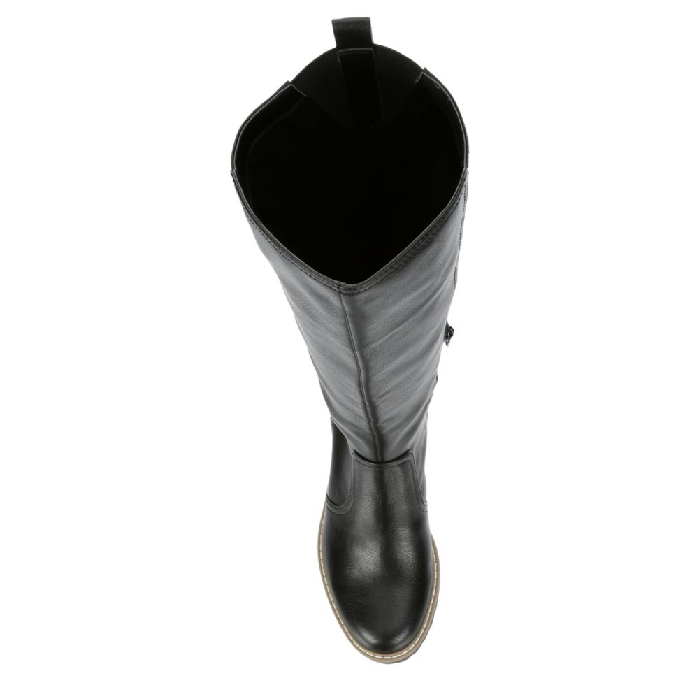 WOMENS RHORY TALL WIDE CALF WEDGE BOOT