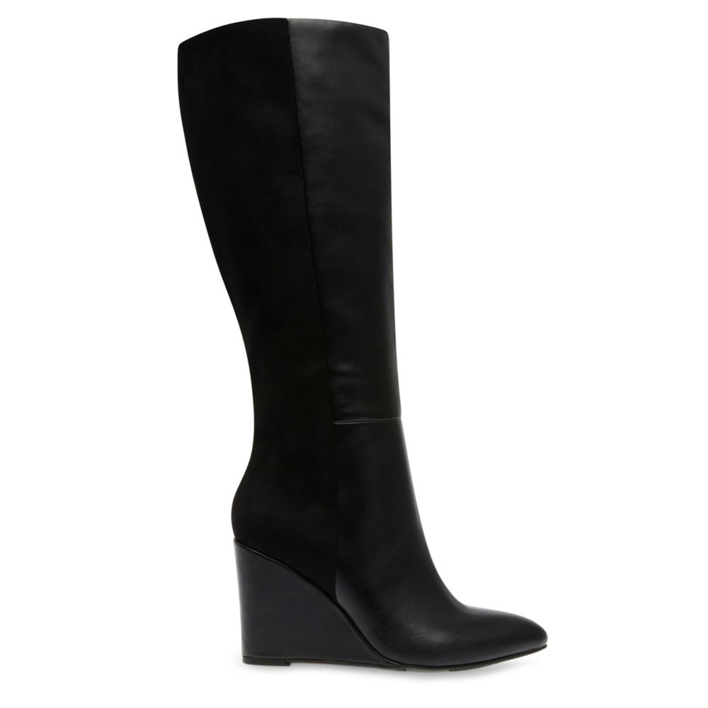 WOMENS PAULIANA TALL WIDE CALF WEDGE DRESS BOOT