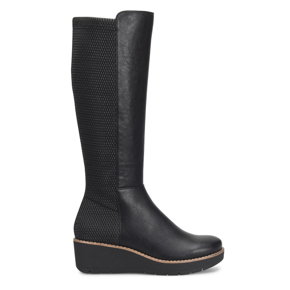 Wedge cheap tall boots