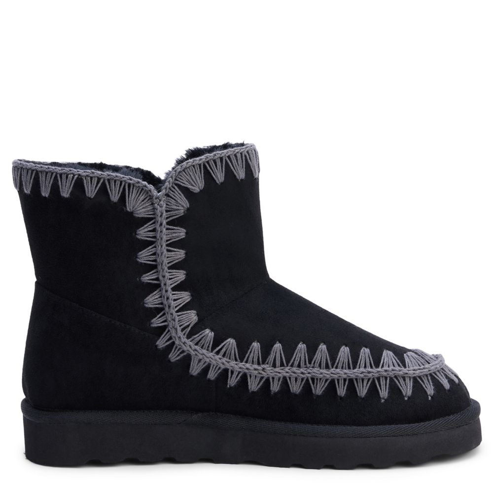 Black Womens Tahoe Faux Fur Boot | Beach | Rack Room Shoes