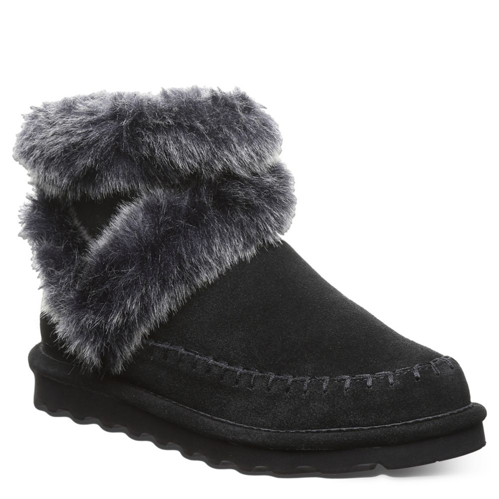 Bearpaw furry boots womens best sale