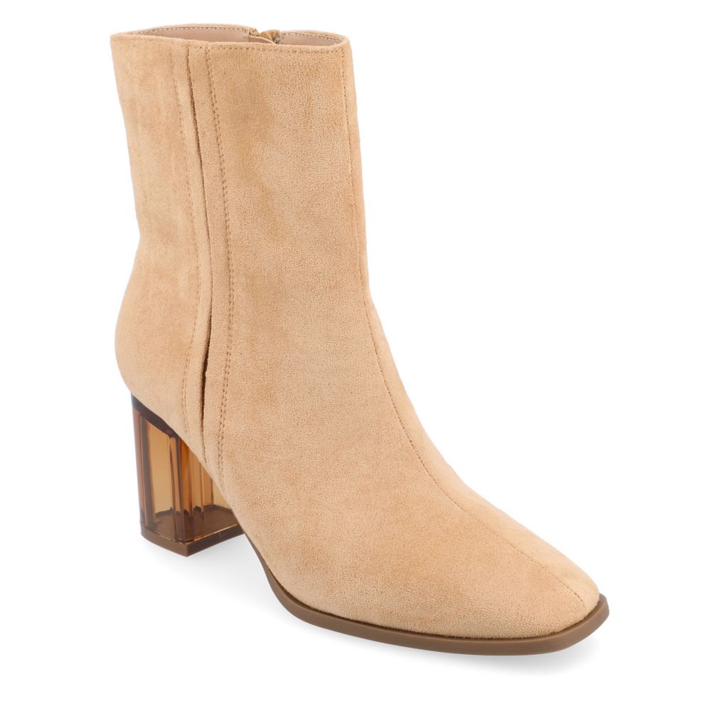 TAN Journee Collection Womens Clearie Booties