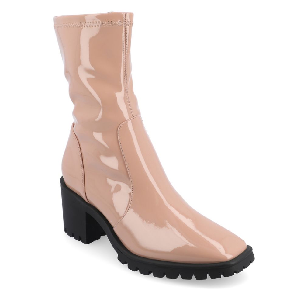 Pale pink booties best sale