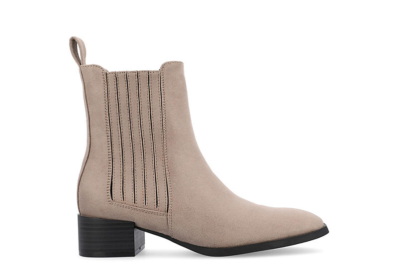 Taupe Journee Collection Womens Wrenley Booties | Boots | Rack Room Shoes