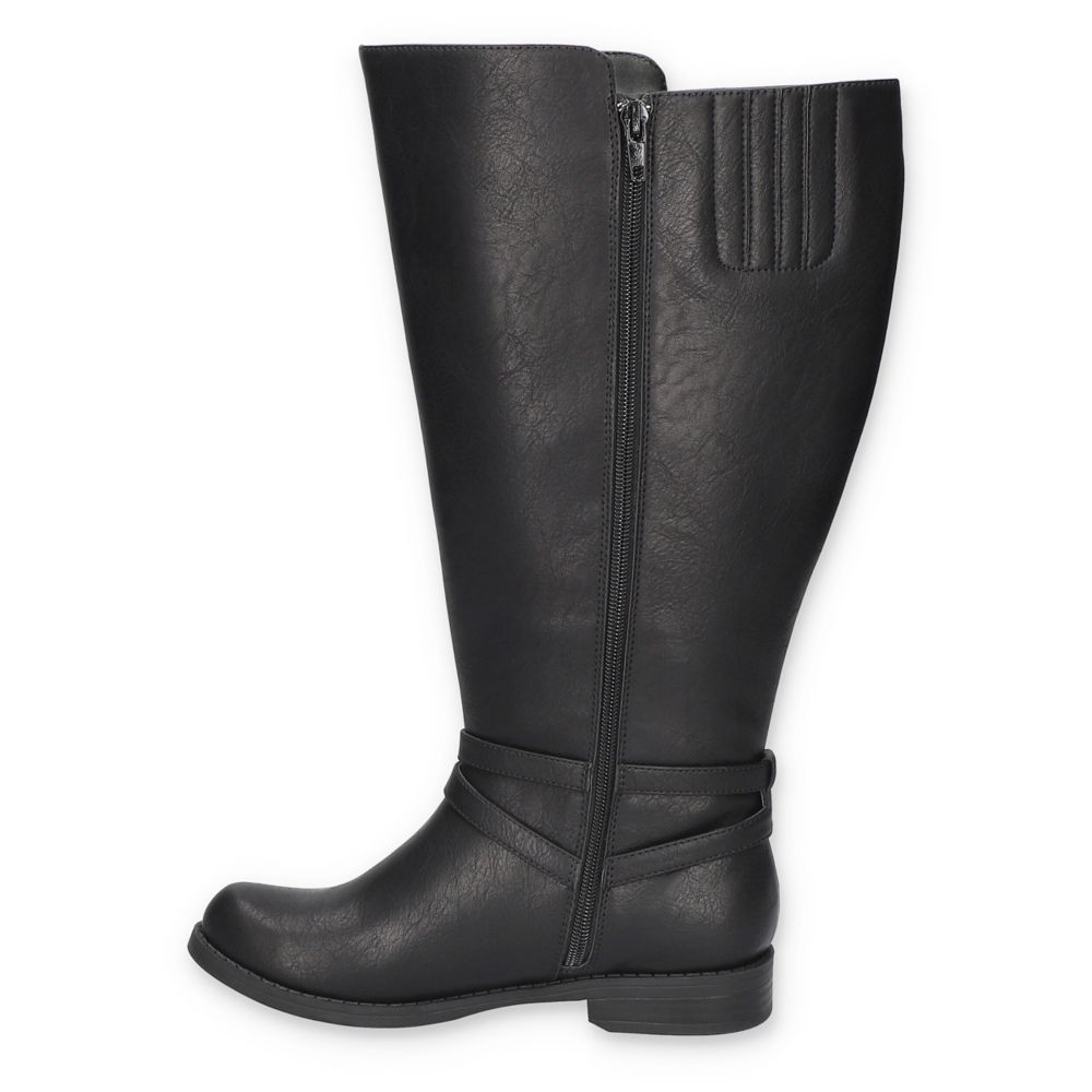 Easy Street Womens Bay Plus Wide Calf Riding Boot