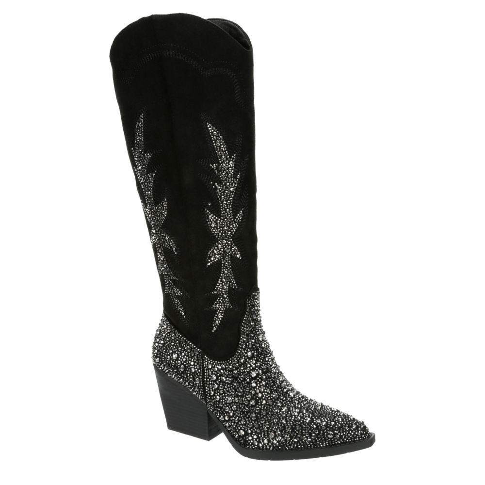 WOMENS APPLE WIDE CALF WESTERN BOOT