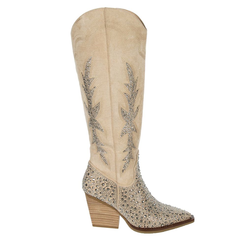 WOMENS APPLE WIDE CALF WESTERN BOOT