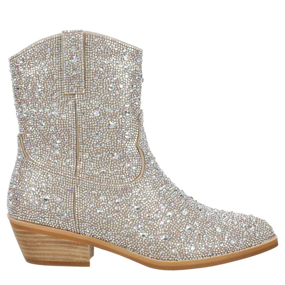 MADDEN GIRL WOMENS RINNAA WESTERN BOOT - BLUSH