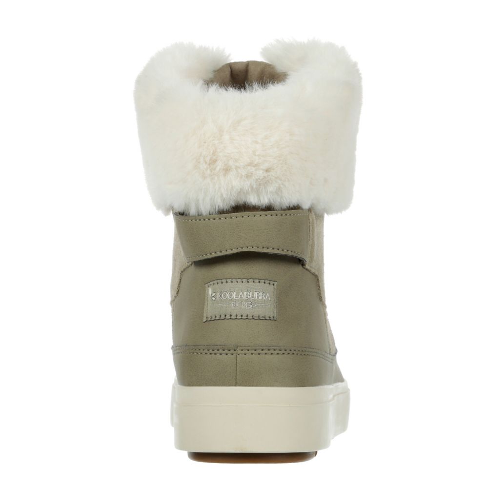 WOMENS RYANNA LACE UP FUR BOOT