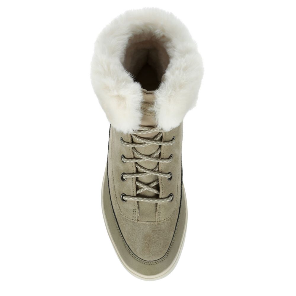 WOMENS RYANNA LACE UP FUR BOOT