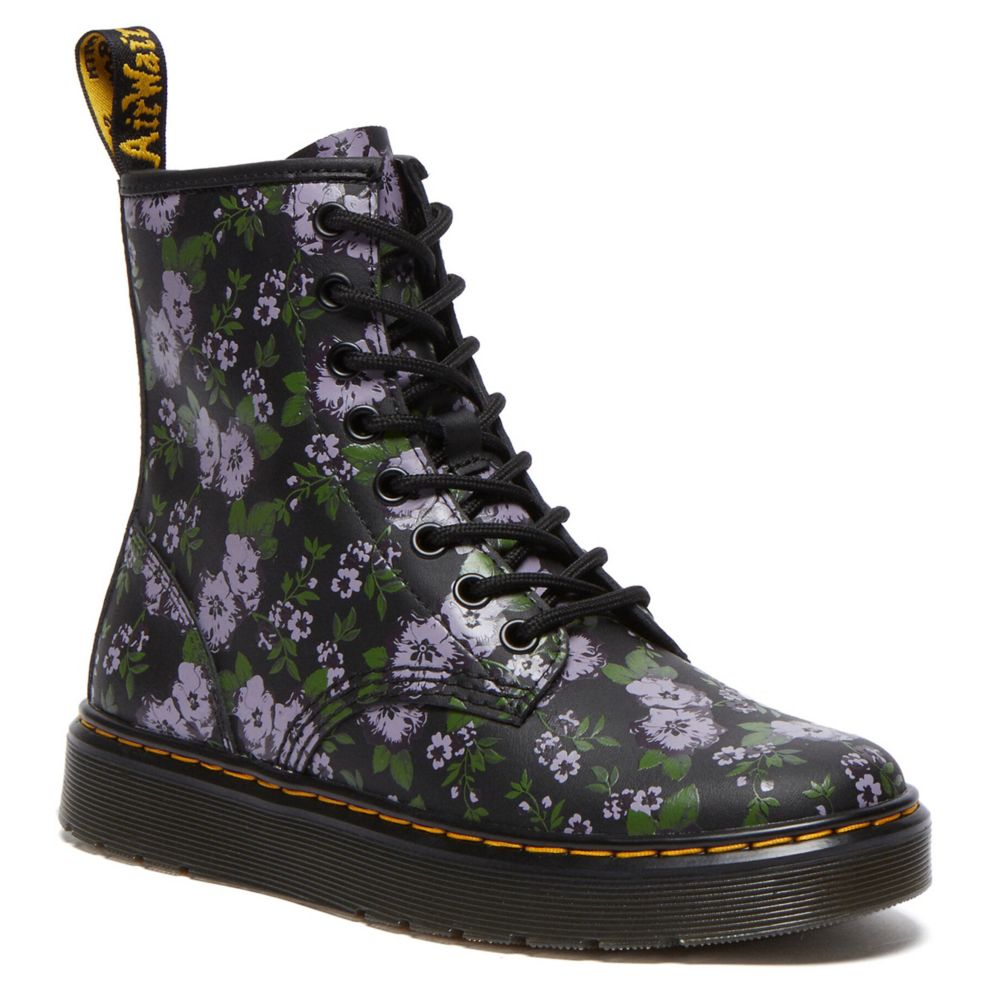 WOMENS BLACK PRIMROSE FLORAL HYDRO ZAVALA LACE UP BOOT