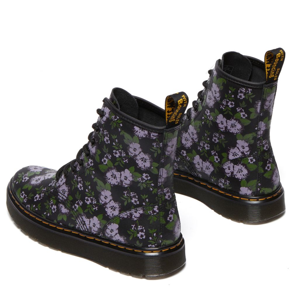 WOMENS BLACK PRIMROSE FLORAL HYDRO ZAVALA LACE UP BOOT