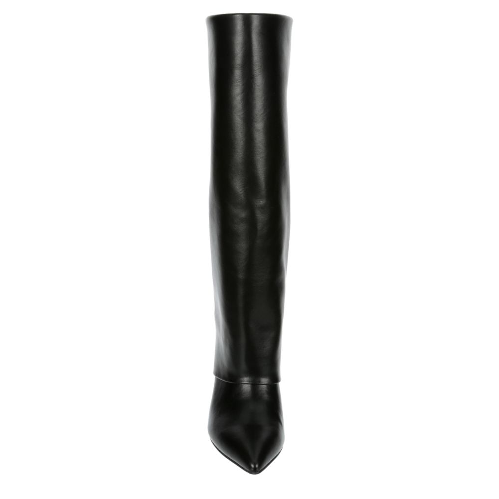 MICHAEL BY MICHAEL SHANNON WOMENS REESE WIDE CALF TALL DRESS BOOT - BLACK