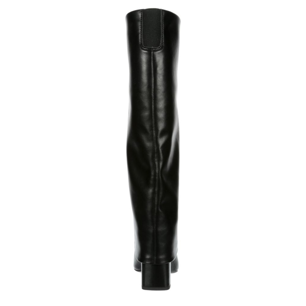 MICHAEL BY MICHAEL SHANNON WOMENS REESE WIDE CALF TALL DRESS BOOT - BLACK