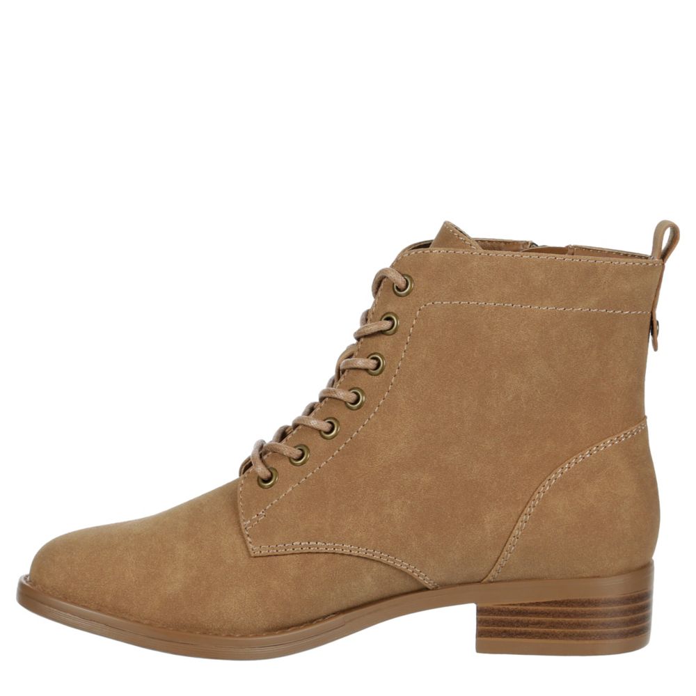 WOMENS LACI COMBAT BOOT TAN