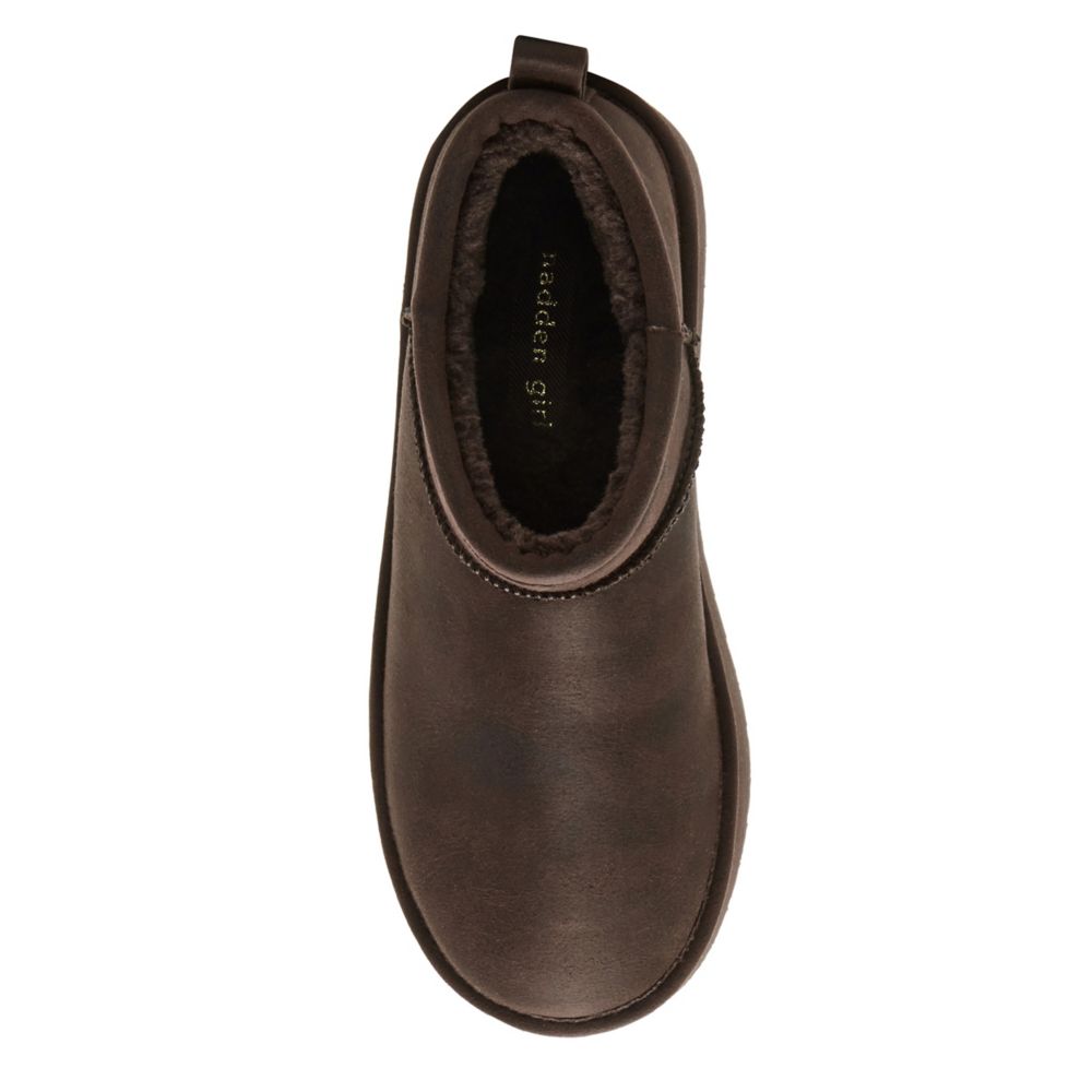 Dark Brown Madden Girl Womens Embracce Low Fur Boot Rack Room Shoes