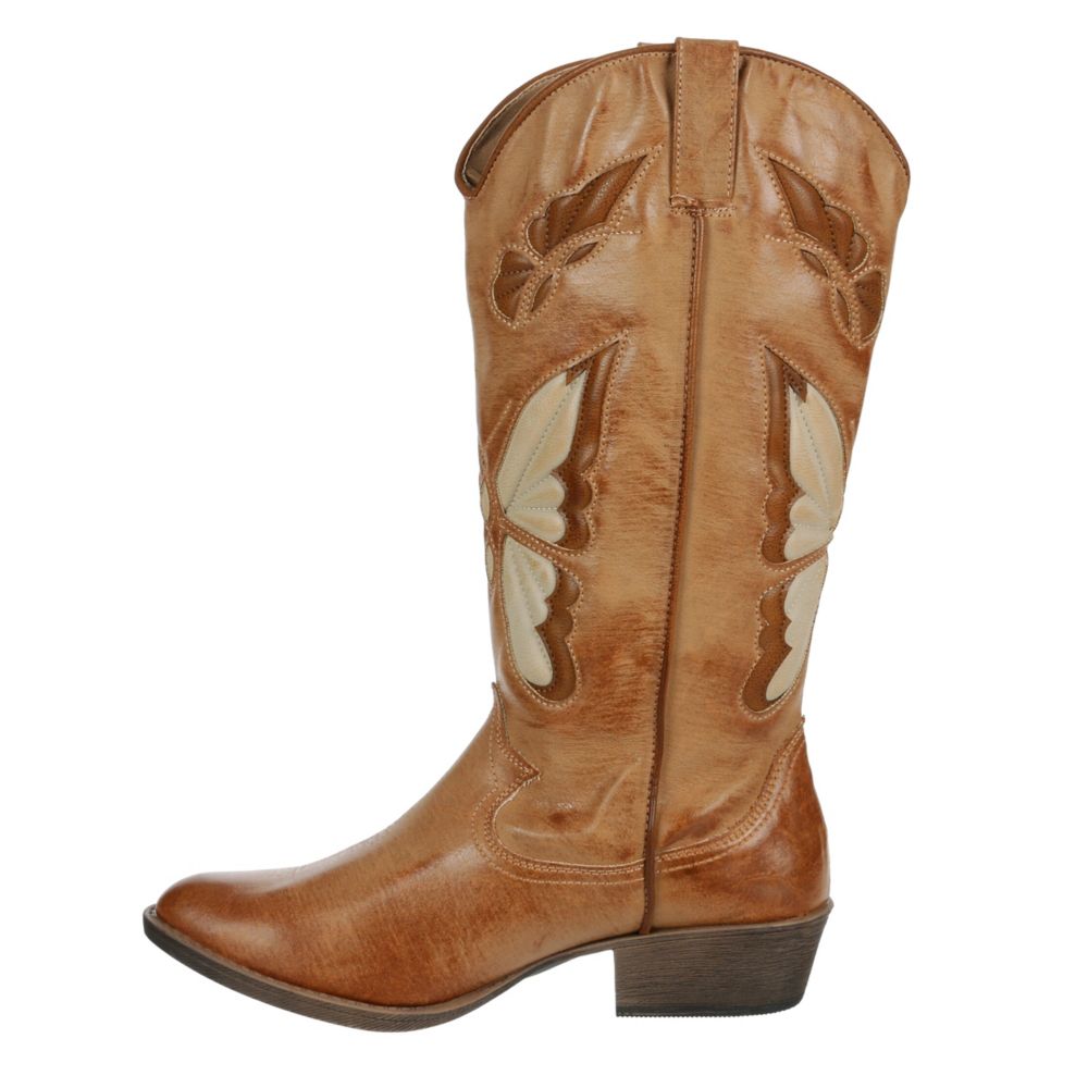WOMENS MONARCH WESTERN BOOT - BROWN