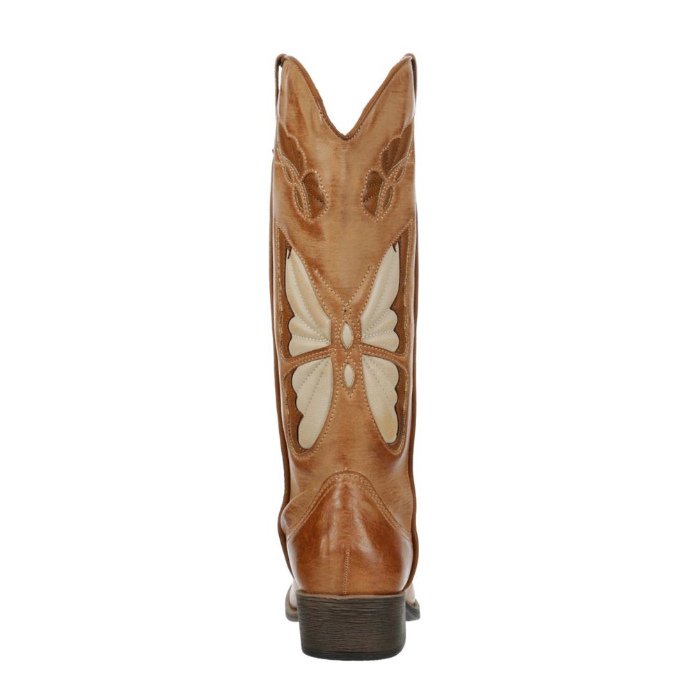WOMENS MONARCH WESTERN BOOT - BROWN