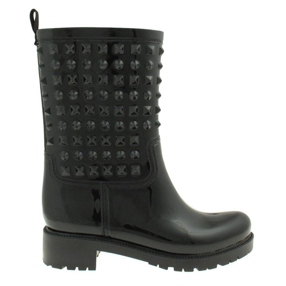 WOMENS STUDDED RAIN BOOT