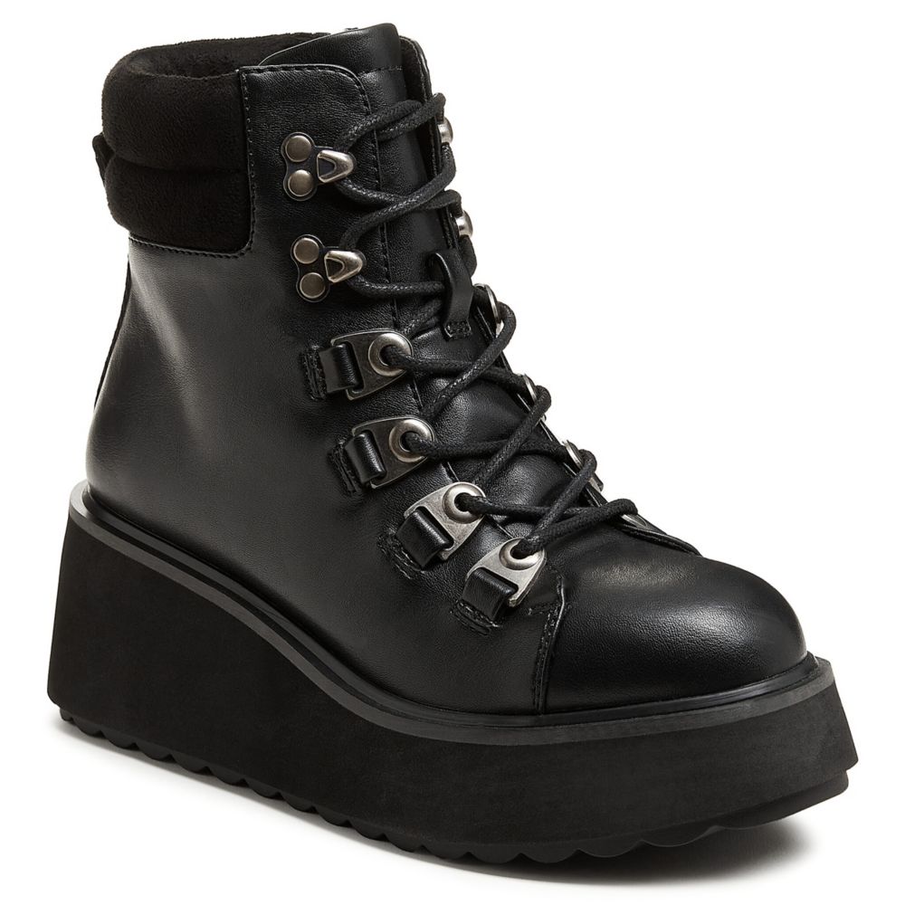 WOMENS HANDLE TERRENCE LACE UP WEDGE BOOT