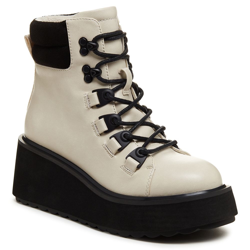 WOMENS HANDLE TERRENCE LACE UP WEDGE BOOT