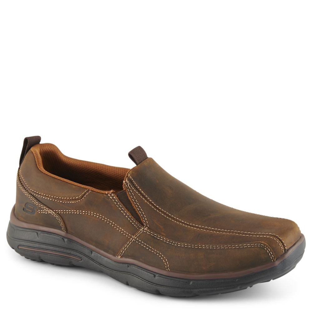 brown casual slip on shoes