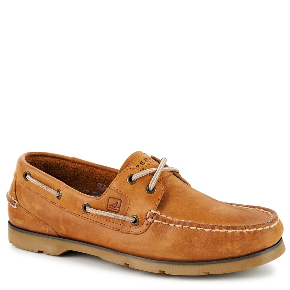 sperry tan boat shoes
