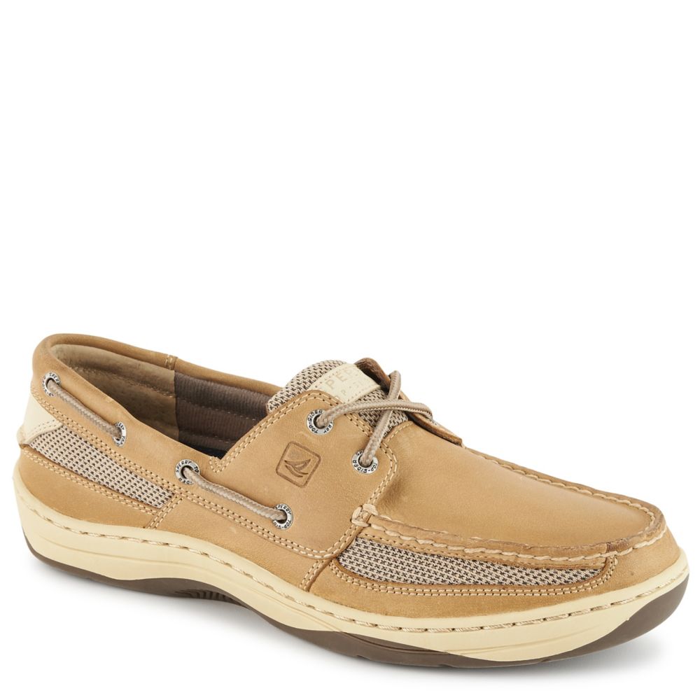 sperry men's leather boat shoes