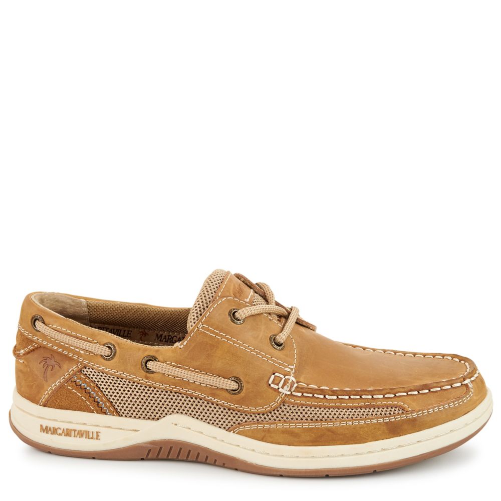 MARGARITAVILLE MENS ANCHOR BOAT SHOE TAN