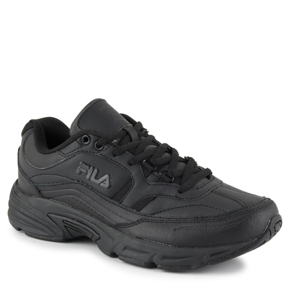 Black Fila Mens M Memory Workshift Slip Resistant Work Shoe | Mens | Room Shoes