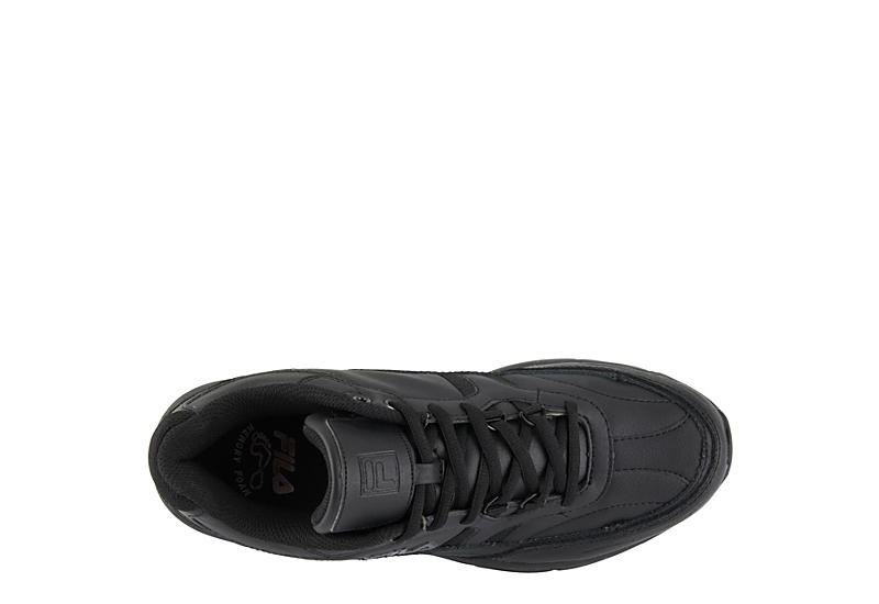 Black Fila Mens M Memory Workshift Slip Resistant Work Shoe | Mens ...