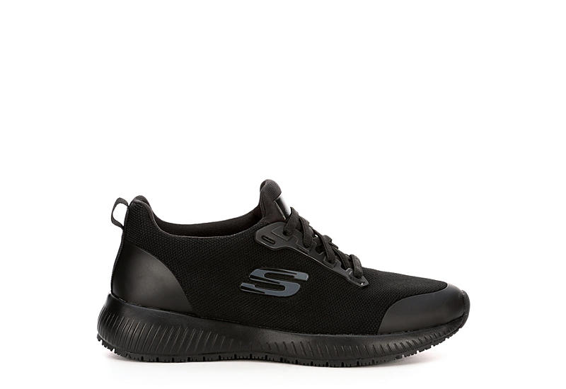 larynx Be surprised Disguised Black Skechers Women's Squad Sr Work Non-Slip Shoes | Rack Room Shoes