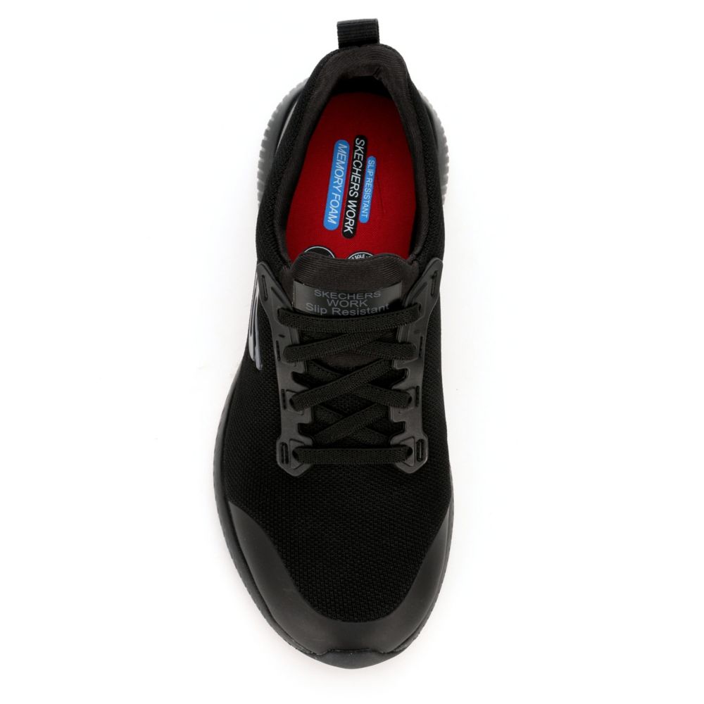 skechers black women's non slip