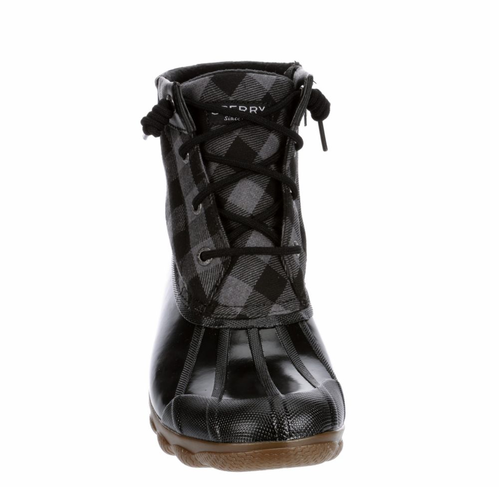 duck boots black womens