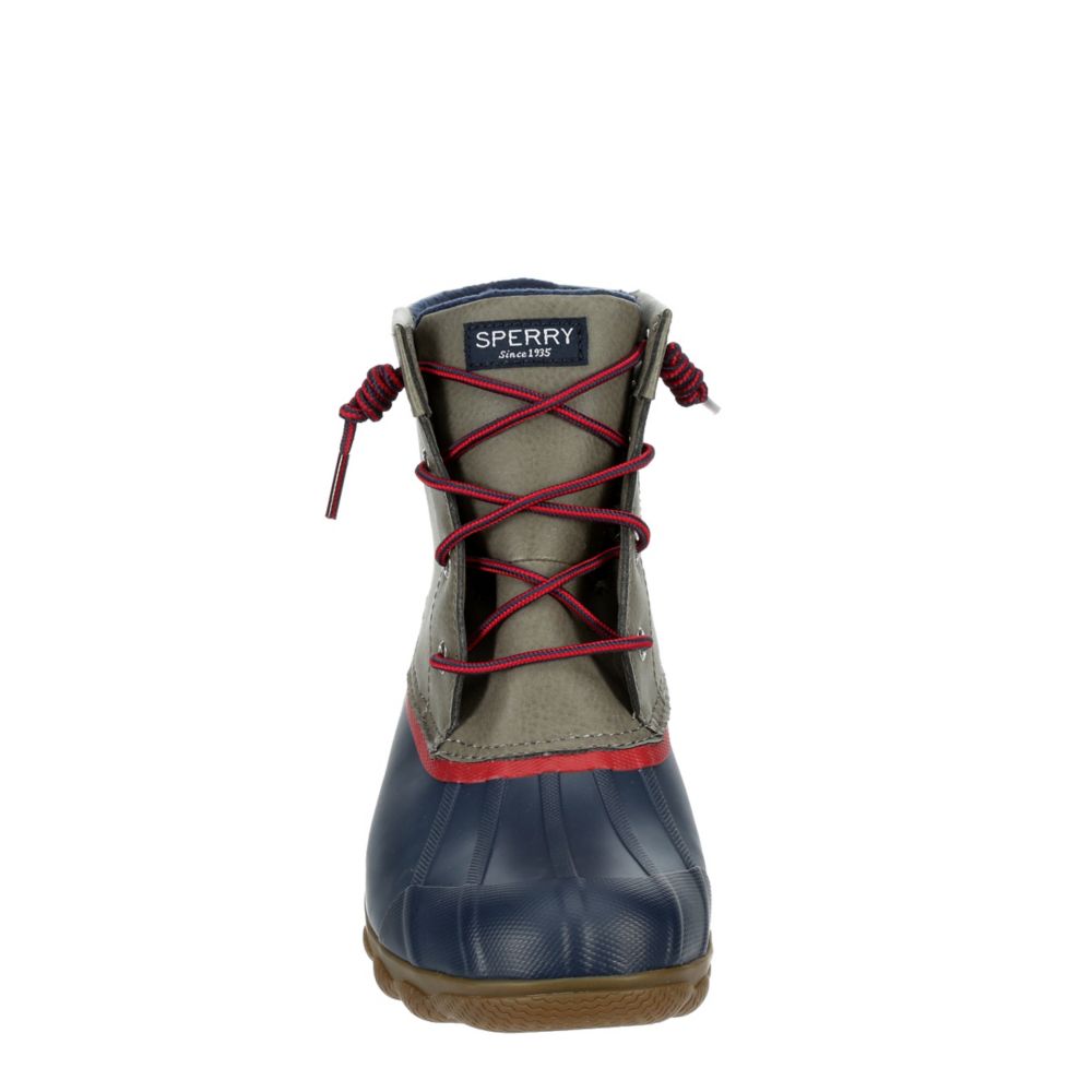 grey sperry duck boots womens