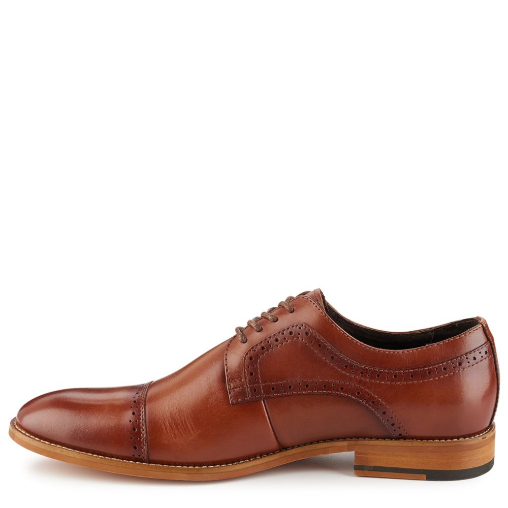 Cognac Stacy Adams Mens Dickinson Cap Toe Oxford | Mens | Rack