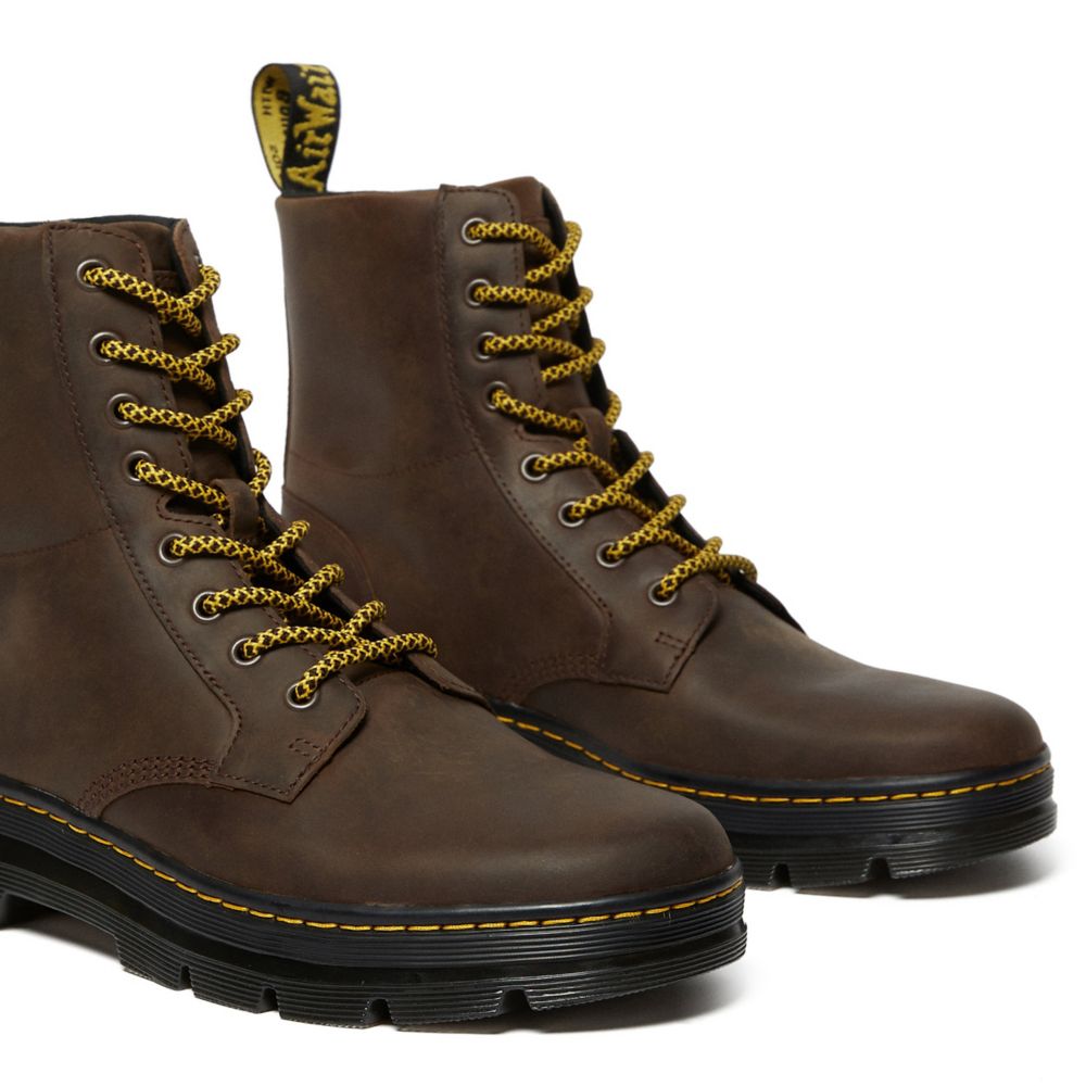 brown doc martens womens