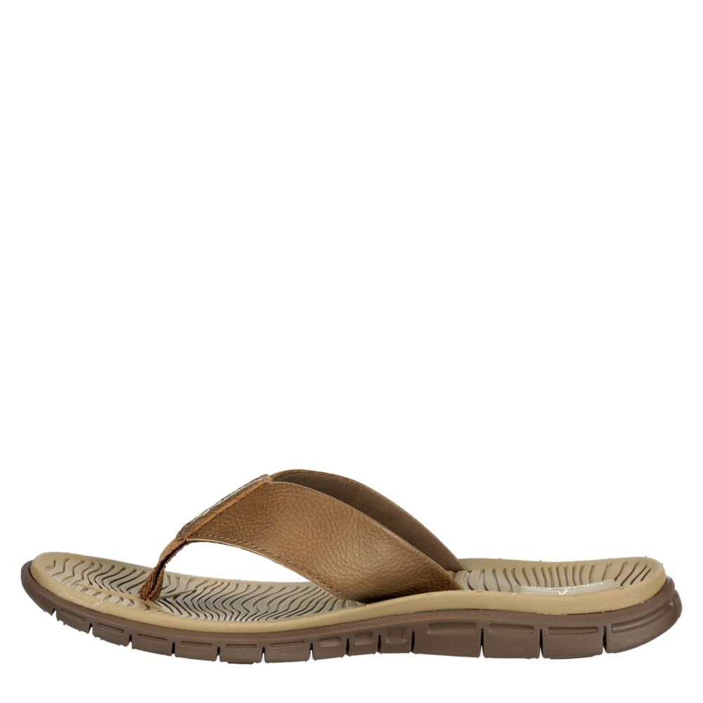 blue fin flip flops mens