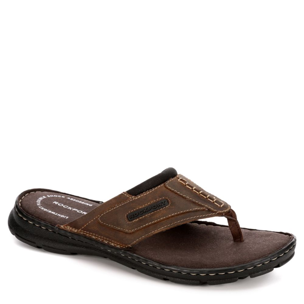 rockport flip flops mens