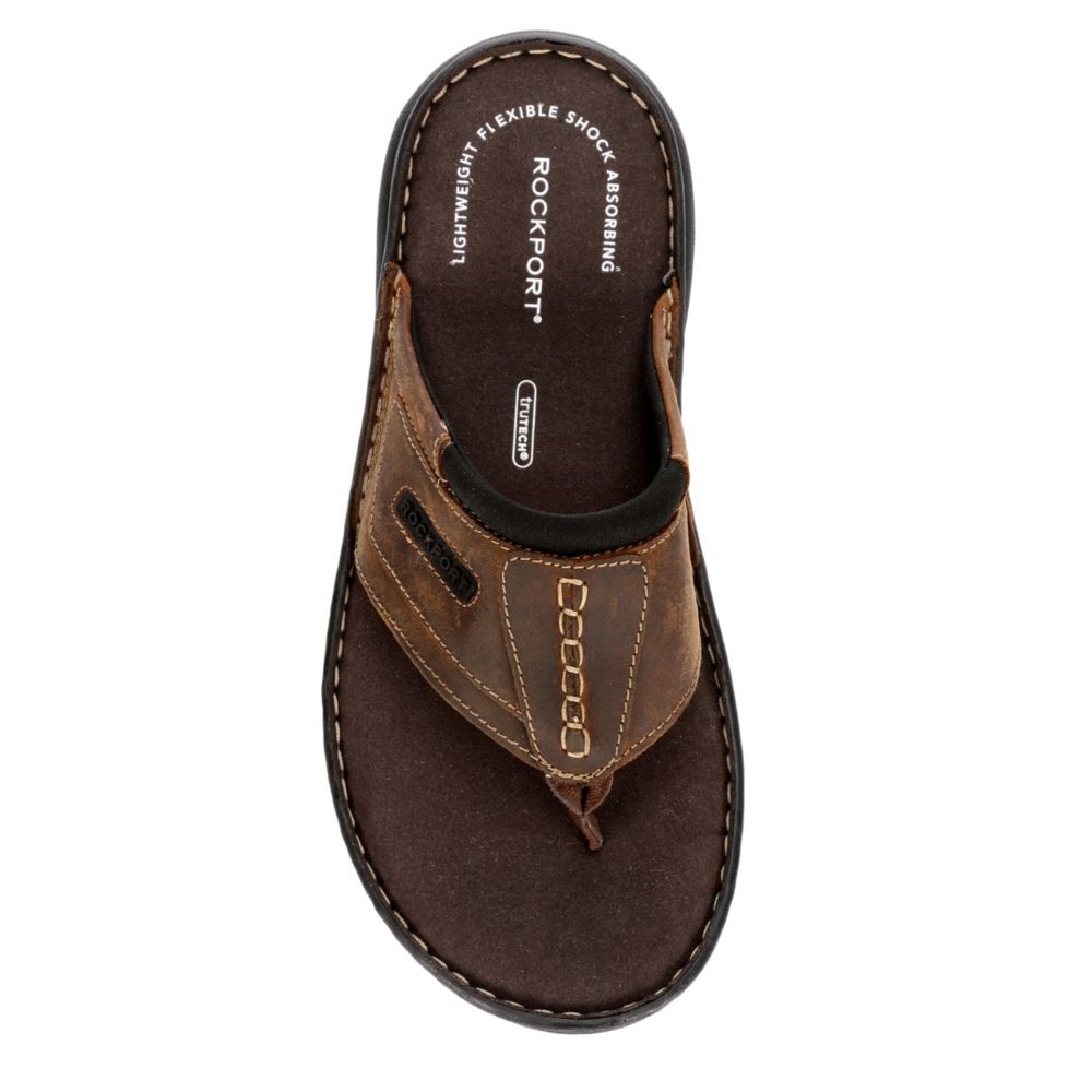 rockport flip flops mens