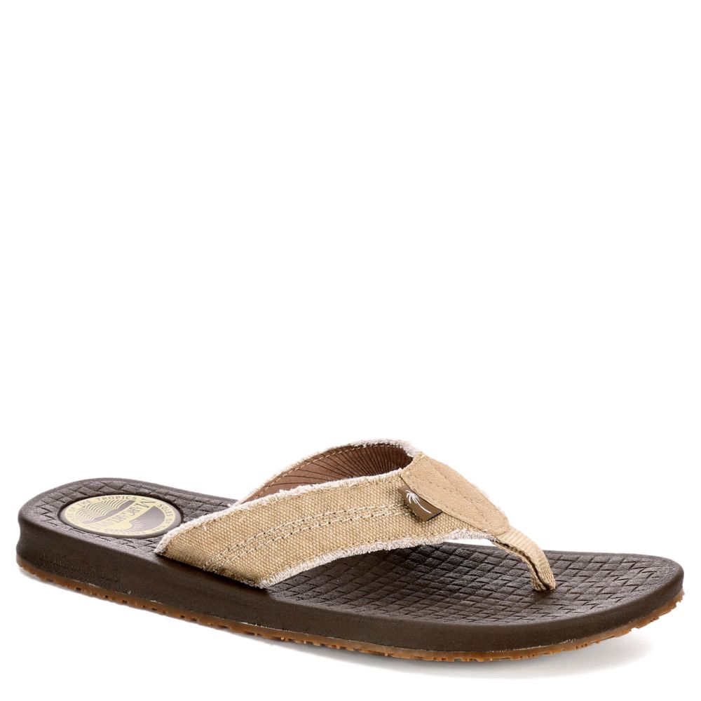 MENS RAG TIME FLIP FLOP SANDAL TAN