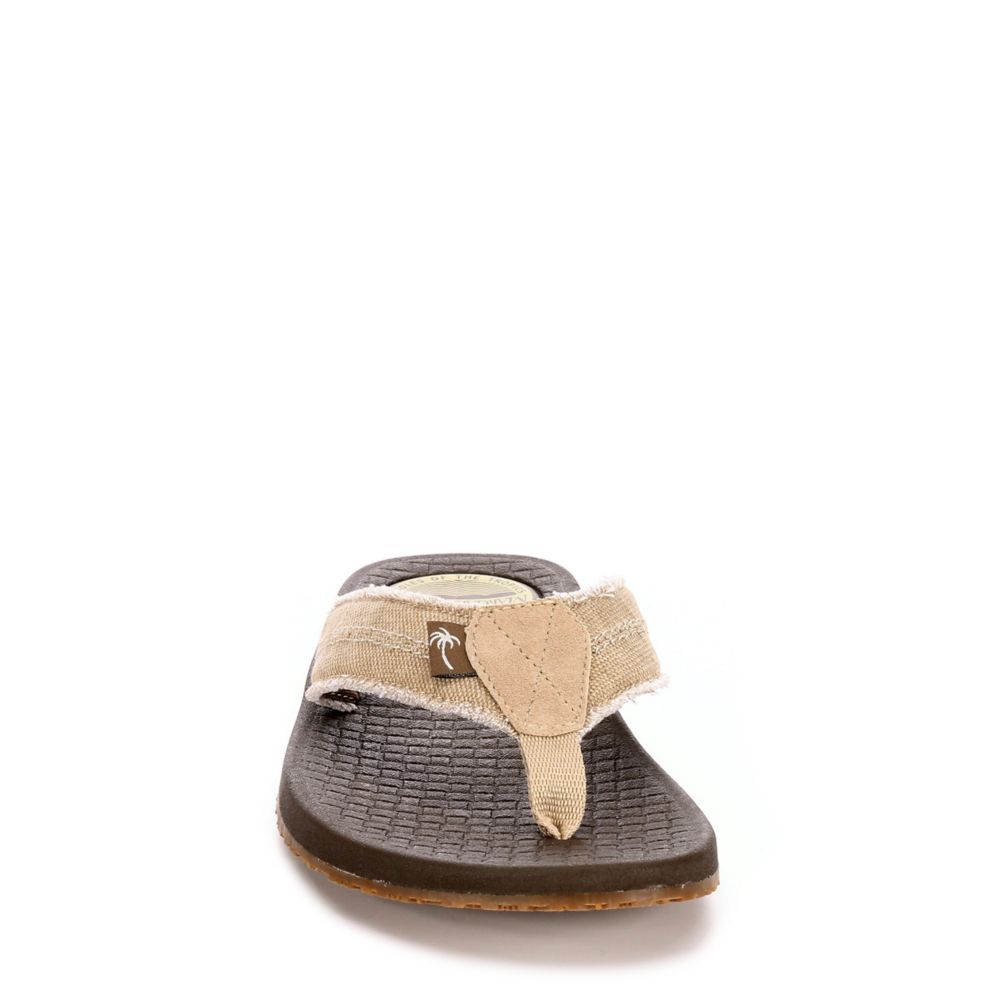 MENS RAG TIME FLIP FLOP SANDAL TAN